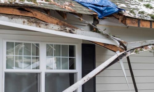 Storm damage repair for gutters & downspouts